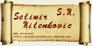 Selimir Milenković vizit kartica
